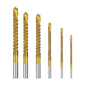 Saw And Drill All-In-One Twist Drill Bit, Multi-Function Metal Rotor Woodworking Electric Drill Bit High-Speed Steel Punching Slotting Serration