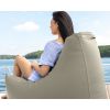 Jaxx Juniper Nautical Edition - Casual Bean Bag Seating for Boat, Yacht & Watersports - Marine Vinyl, Mineral Gray