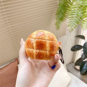 Pineapple Bread Egg Roll Pro123 Generation Bluetooth Wireless Earphone Case (Option: Pineapple Bread-Airpods 1 2)