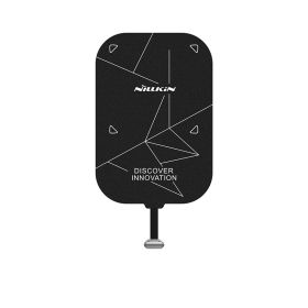 Wireless Charging Receiver Patch End, Fast Charging Stand, Foldable Portable Stand (Option: Lightning short-USB)