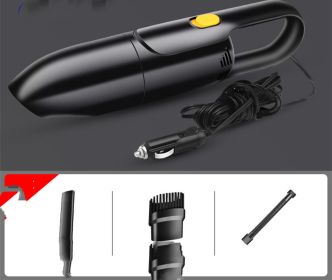 Car Vacuum Cleaner Car Wireless Charging Car Home Dual-Use Handheld Small Car High-Power Powerful Mini (Option: wired)