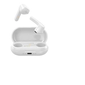 Bluetooth Headset Noise Canceling Headset Sports Wireless Bluetooth Headset In-ear (Color: White)