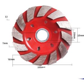 Ground Corner Grinding Wheel Disc Edge Polishing And Grinding Disc Thickened (Option: D)