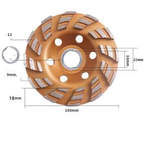 Ground Corner Grinding Wheel Disc Edge Polishing And Grinding Disc Thickened (Option: G)