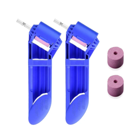 Portable Grinder Grinding Drill Bit Tool Grinding Twist Drill (Option: Blue-2PIECES 2STONES)