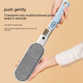 Four-in-one Static Electricity Depilating Brush Multi-function (Option: Sky Blue-Opp Bag)