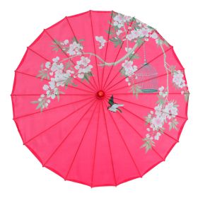 Ancient Style Oil Paper Silk Umbrella Chinese Style (Option: 3 Style-56CM)