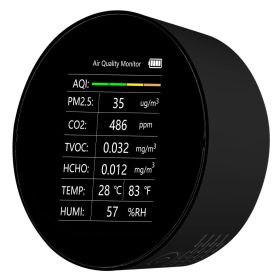 Air Quality Detector Multi-function Graffiti WIFI (Option: Black-VOC without WIF-220V US)