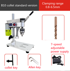 High Precision Small Bench Drill Household Precision Electric Drill Bench (Option: B10 Standard-EU)