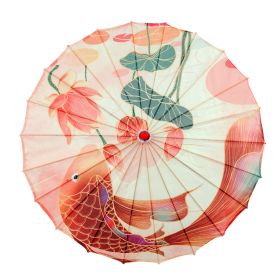 Ancient Style Oil Paper Silk Umbrella Chinese Style (Option: 9 Style-56CM)