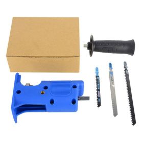 Multifunctional Cutting Machine For Electric Drill To Electric Saw (Color: Blue)