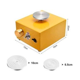 Mini Square Children's Fingertip Drawing Machine (Option: Yellow-UK)