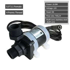 Threaded Solar Water Heater Floor Heating Booster DC Water Pump (Option: A)