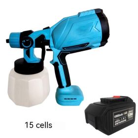 Electric High-power Paint Coating Spray Kettle Spray Gun (Option: Lithium 15cell battery-US)