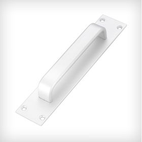 Aluminum Alloy Door Handle Simple Punch-free (Option: Matt Punched Tape Screw)