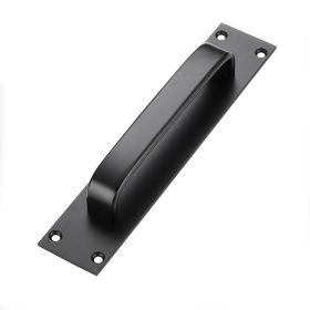 Aluminum Alloy Door Handle Simple Punch-free (Option: Black Punched Tape Screw)