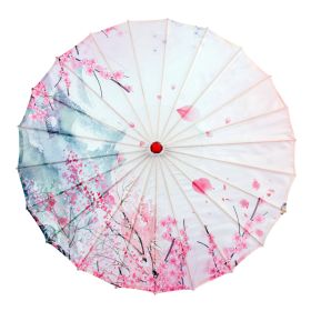 Ancient Style Oil Paper Silk Umbrella Chinese Style (Option: 21 Style-56CM)