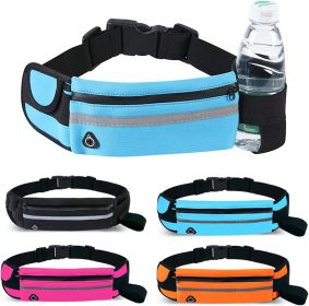 Running Belt for Women Men,Runners Fanny Pack Phone Holder,Run Pouch Waist Belt (Color: Blue)