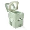 Travel  Outdoor 5 Gallon Camping Portable Toilet, Flush Potty