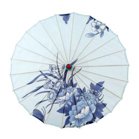 Ancient Style Oil Paper Silk Umbrella Chinese Style (Option: 5 Style-56CM)