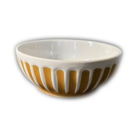 Retro And Old Stoneware Porcelain Color Glaze Relief Household Instant Noodle Bowl (Option: H)