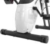 Folding Exercise Bike; Fitness Upright and Recumbent X-Bike with 10-Level Adjustable Resistance; Arm Bands and Backrest